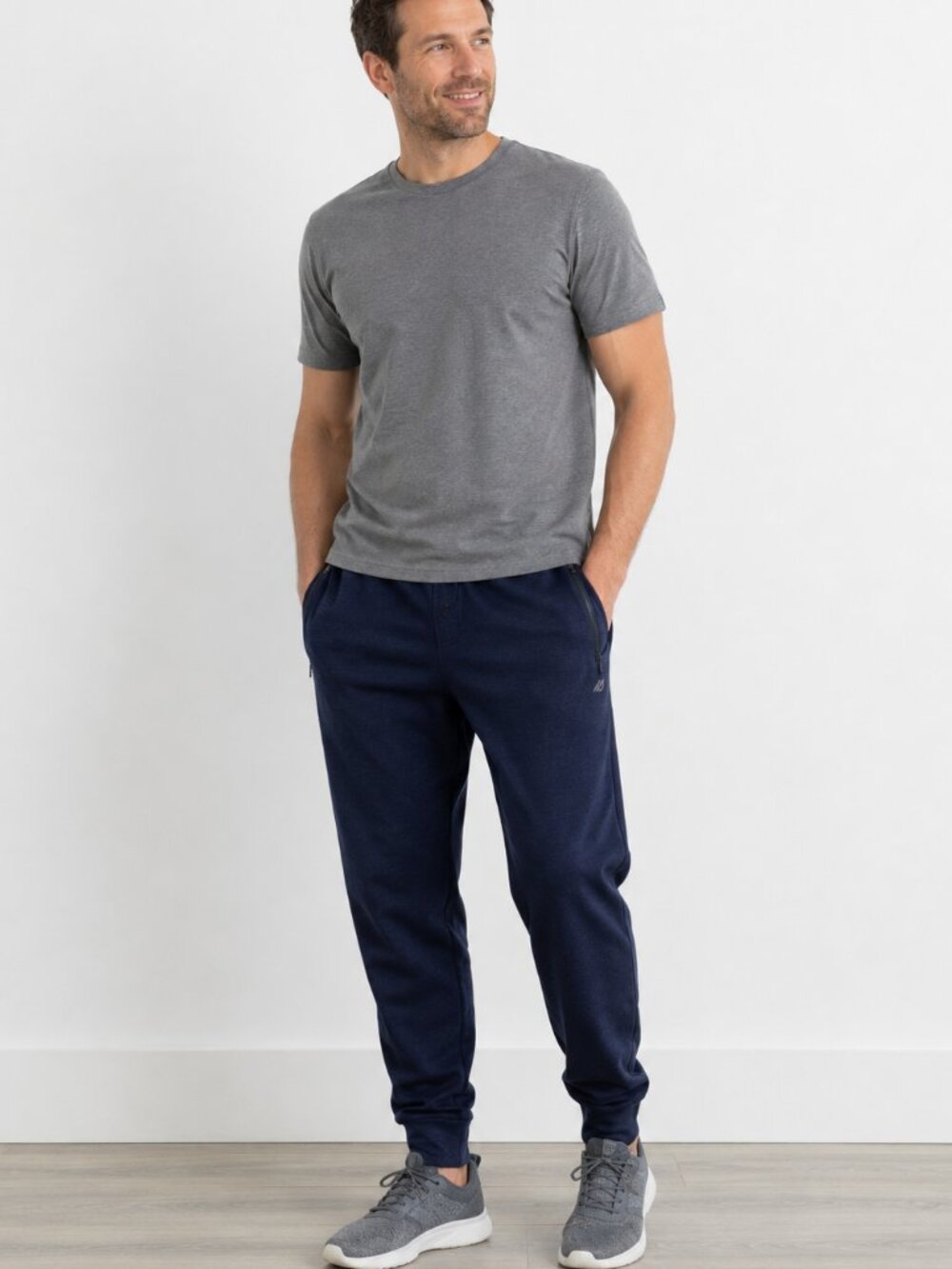 Eddie Bauer Men's Navy Performance Jogger Pants Large Athletic Lounge Size XL